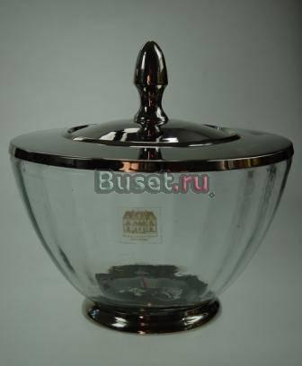 Ваза с крышкой, посеребрение Москва