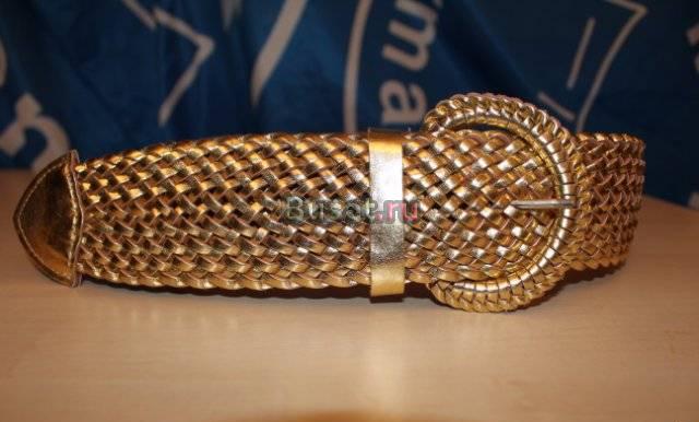 Ремень плетённый genuine leather (Италия). новый Москва