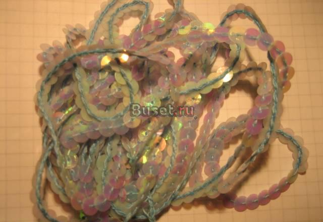 пайетки на нитке  салатовые Москва