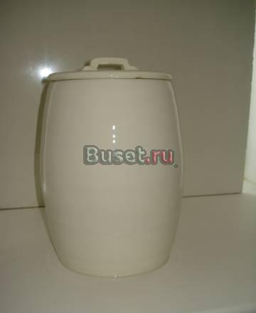 Бочонок с крышкой, на 4 литра, фарфор Москва