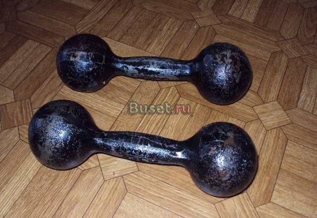 Чугунные гантели 5кг их две т.е пара) Уфа