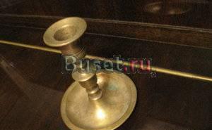 Подсвечник бронзовый компактный со сборником с опл Москва