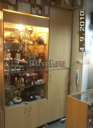 Витрина - 90х45х215, стекло, дсп св. бук Москва