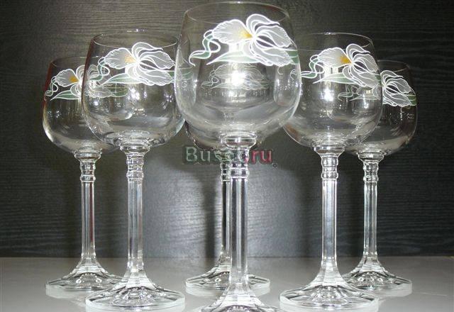 Винтаж высокие рюмки Шерри, Bohemia, Чехословакия Москва