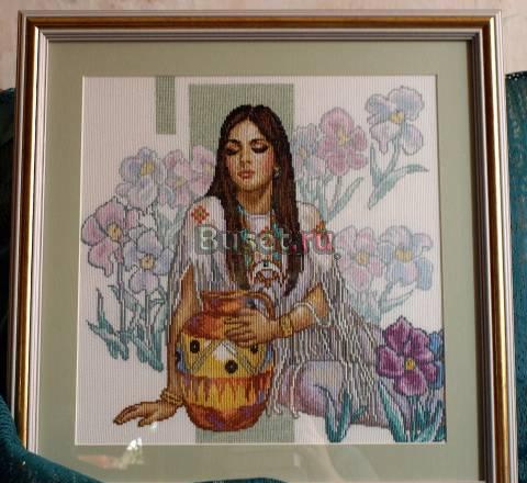 Вышитая картина "Дочь прерий" Москва