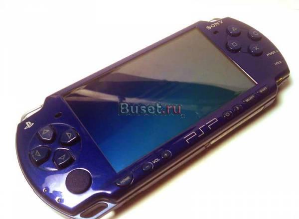 Sony PSP Slim (2001)синего цвета с картой 4 Гб Москва