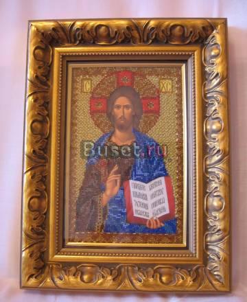 Икона Спас Вседержитель-вышивка бисером Москва
