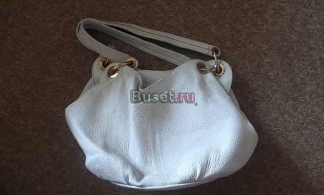Белая кожаная сумка Москва