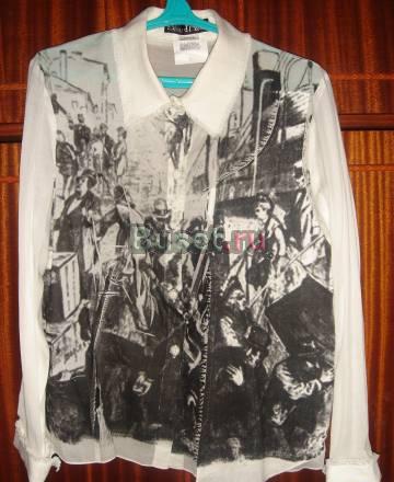 Новая батистовая рубашка  Франция Москва