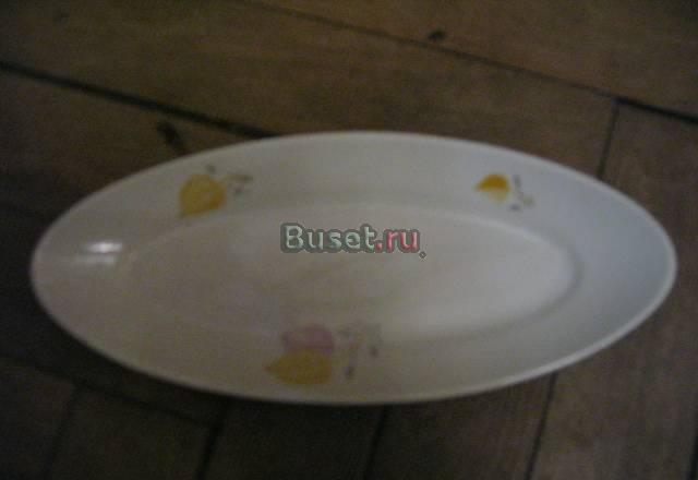 Дулево. Селедочница, 60-е г. фарфор Москва