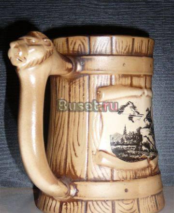 Кружка пивная 0,5 л керамика, новая Москва