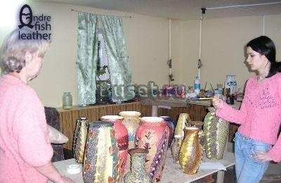 Ваза из рыбной кожи Москва