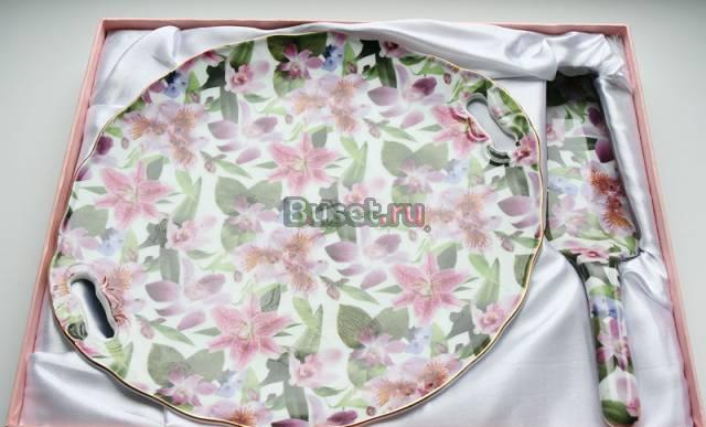 Десертный набор блюдо + лопатка для торта Москва