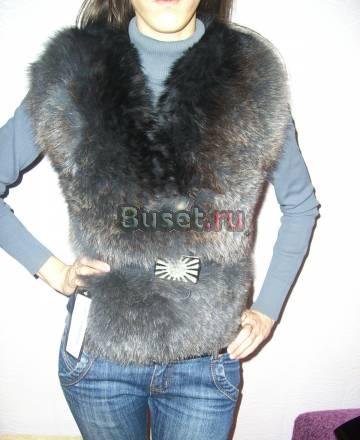 Фабричный жилет из песца Москва