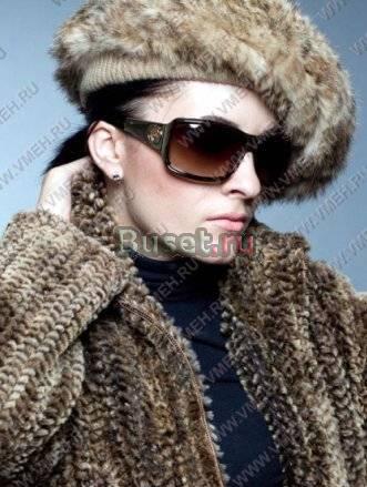 Берет из вязанного меха Санкт-Петербург