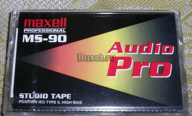 Запечатанная аудиокассета Maxell MS-90 Audio Pro Москва