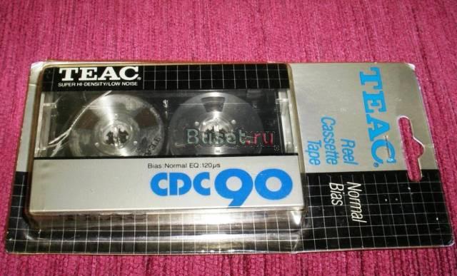 Редкая запечатанная аудиокассета teac CDC 90 Москва