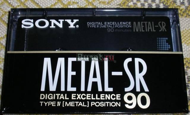 Запечатанная аудиокассета sony metal-SR 90 B Москва