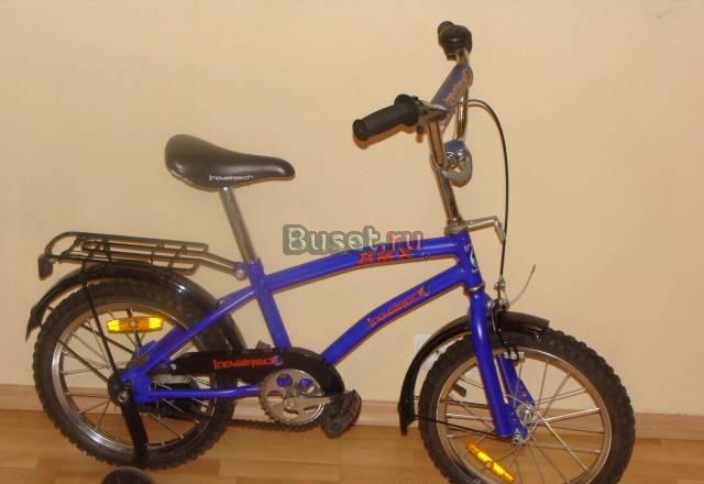 Велосипед 4-колёсный 5-10 лет синий Inovatrack BMX Москва
