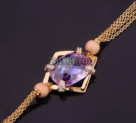 Роскошный браслет с аметистом Москва