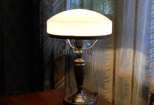 Лампа настольная старая 40-50-х гг Москва