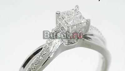 Красивое золотое кольцо с нат. бриллиантами Москва