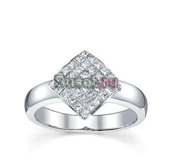 Золотое кольцо-бриллианты 0,75 карата Москва