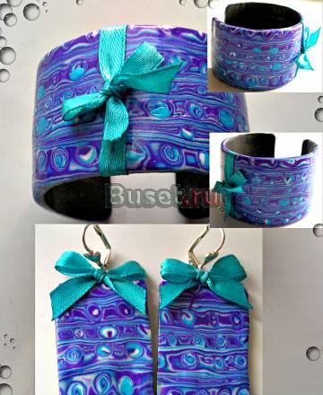 Комплект бижутерии из пластики Омск