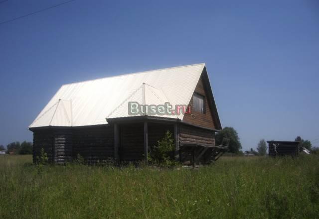 Дом - недострой из бревна в пригороде Александрова Москва