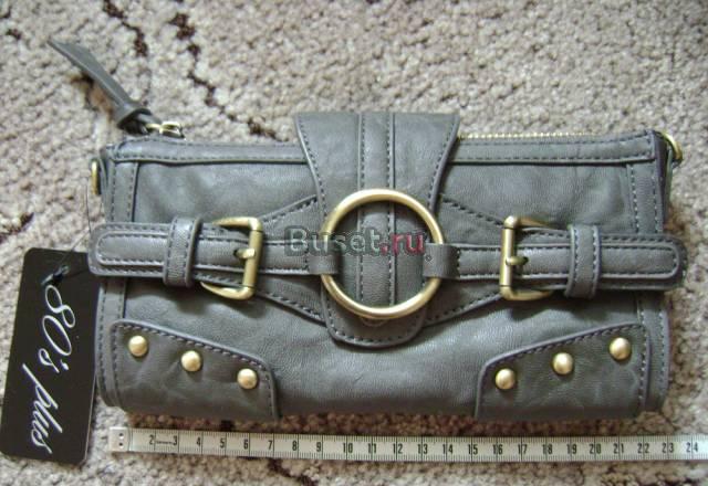Модный серый клатч Москва