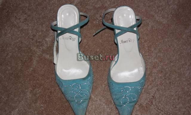 Туфли берюзовые со стразами Челябинск