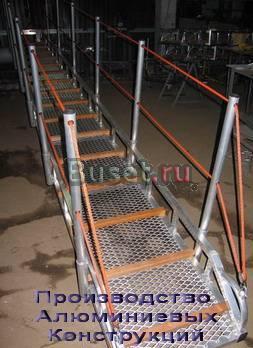 Трап-сходня с настилом из рифлёного листа и из пвл Санкт-Петербург