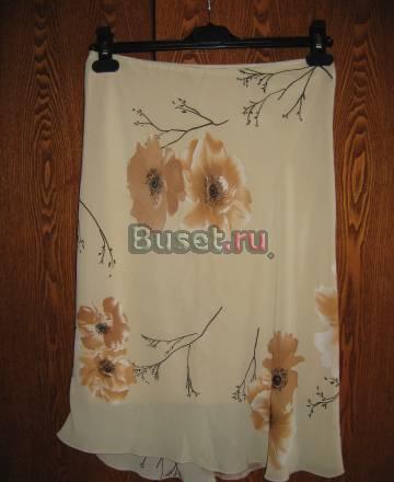 Летняя легкая бежевая юбка, р-р 46 Санкт-Петербург