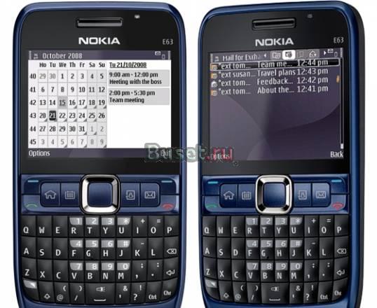 Nokia e63 синего цвета,новый Москва
