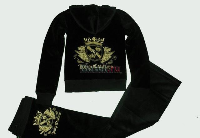 Черный велюровый костюм от Juicy Couture Москва