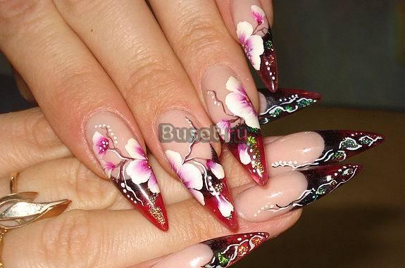 Роспись и наращивание ногтей Москва