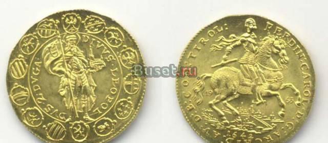 2 дуката 1642(1963). золото Москва