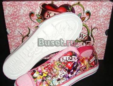 Розовые кеды Ed Hardy оригинал, р-р 39,5-40 Москва