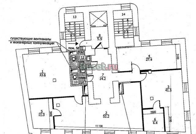 Аренда офисного блока 200 кв.м на 2 этаже отдельно Москва