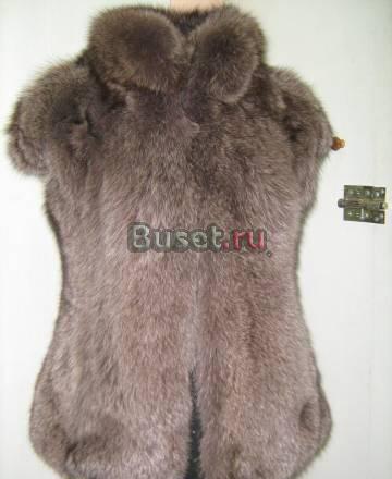 Модный меховой жилет из песца Москва