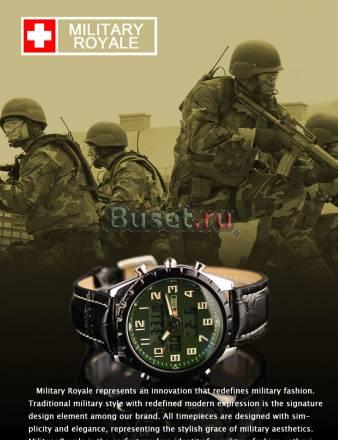 Часы "royale military" green Москва