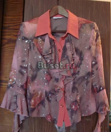 Брючный костюм, шелк, р 44-48 Санкт-Петербург