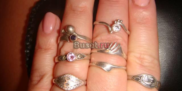 Колечки серебро 925 Москва