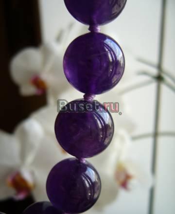 Бусы из натурального аметиста Москва