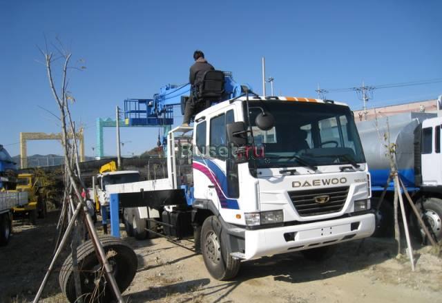 Кран манипулятор - автовышка daewoo novus Владивосток
