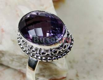 Кольцо Аметист , серебро 925, р. 18 Москва