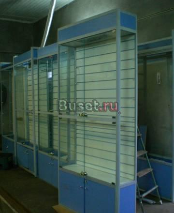 Витрины стеклянные шкафы с подсветкой  б/У Москва