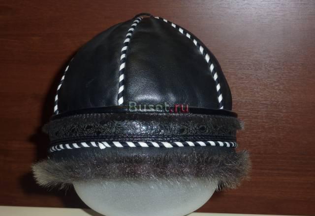 Шапка кожаная. Нижнекамск
