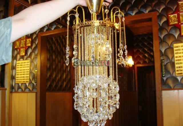 Люстра хрустальная (Чехия) в отличном состоянии Москва