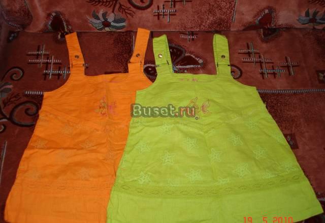 2 новеньких сарафанчика 100 лён на 2-3года Санкт-Петербург